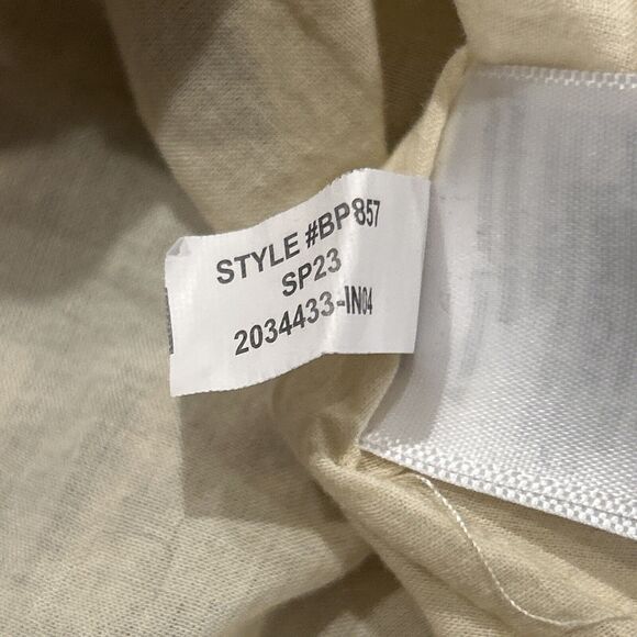 J Crew Linen Dress Womens Small Palermo Smocked Waist Pockets Puff Sleeve Floral - Picture 5 of 8